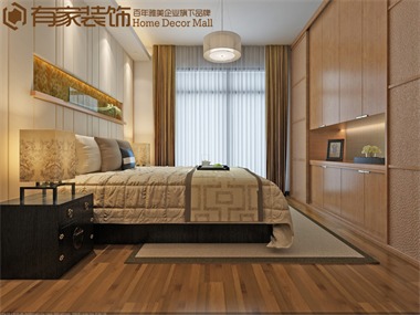 中式：客厅是传统与现代居室风格的碰撞，以现代的装饰