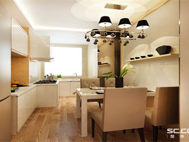 客厅以现代简约风格为主，以米黄为主色调，以浅色为主