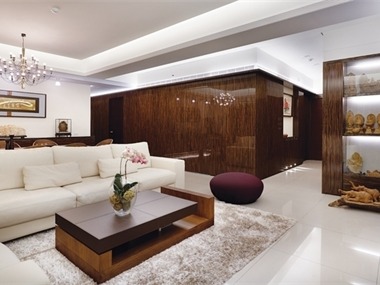 135平时尚新古典主义优雅公寓客厅