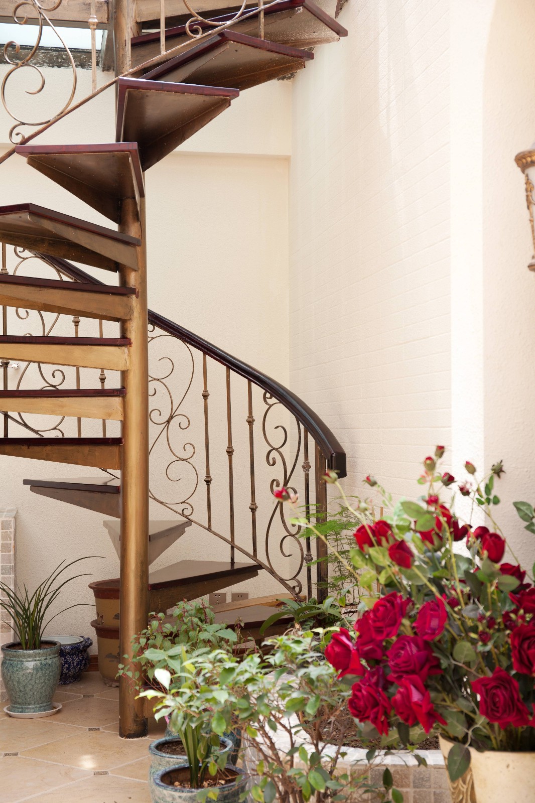 美式庭院楼梯实景图
