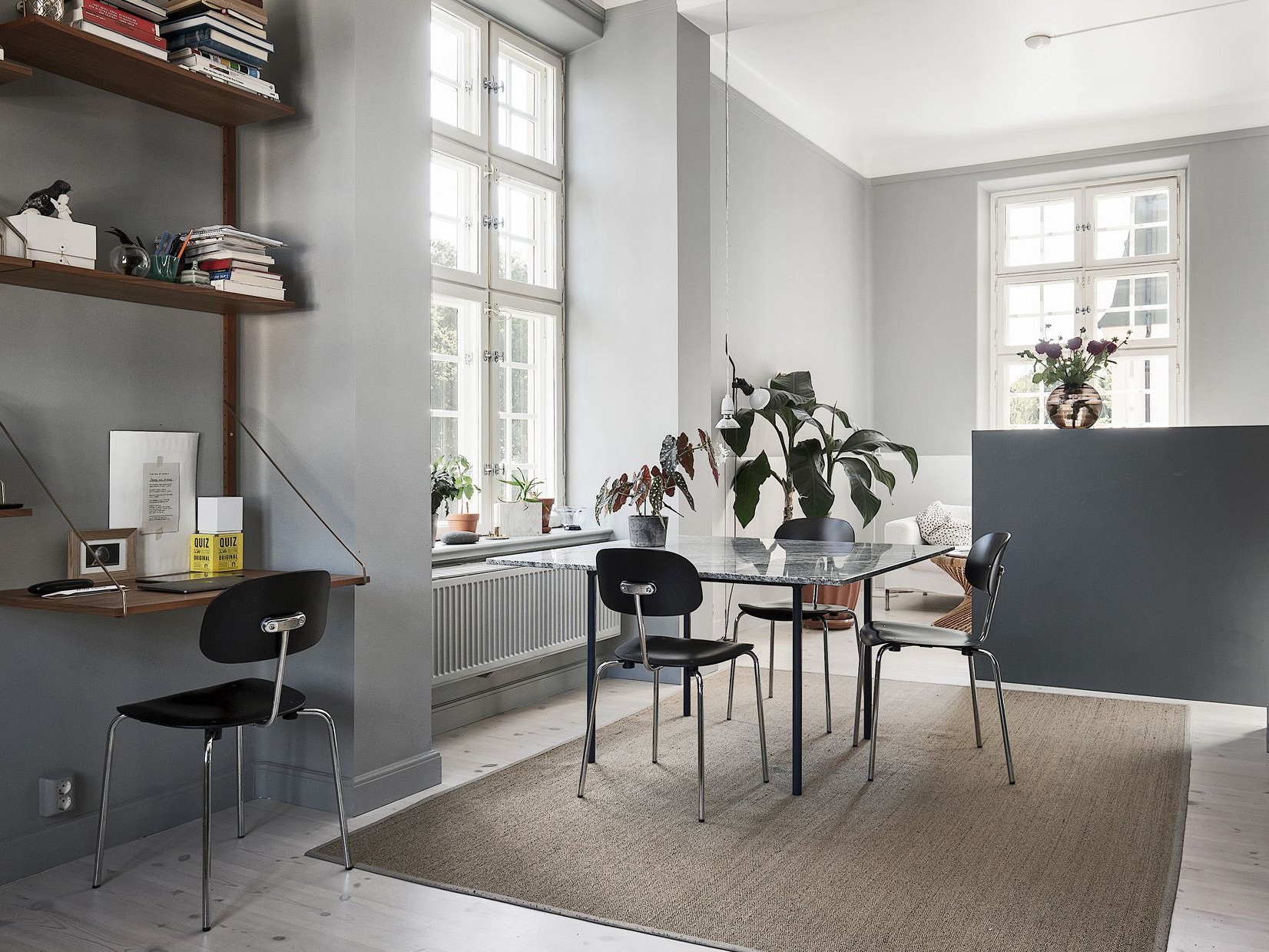 斯德哥尔摩浅灰色公寓 冷静简约的北欧范儿家居